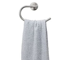 Handtuchring schwenkbar offen Edelstahl matt für Bad / Küche Rosette rund