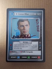 GARTH  PILLSBURY (Crewman Wilson) signed Star Trek CCG ( STCCG ) Decipher