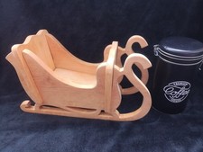 Deko Hörnerschlitten, ECHT Holz, Esche Oder Buche