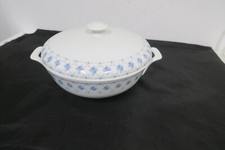 Thomas Porzellan  Suppenterrine/ Schüssel m. Deckel  - Blaue  Blumen