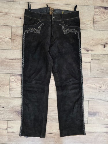 Almsach leder herren hose lang - leder,