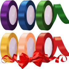 6 Farben Polyester Satinband
