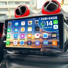 64G Android 14 Carplay Autoradio GPS Navi Für Mercedes Smart Forfour Fortwo 453