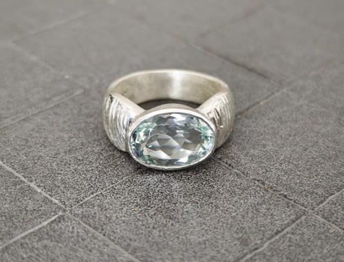 Aquamarin ring 925 - 925, silber