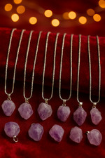 30 Stück Halsketten 925 Silber PL 45 cm Schlange Amethyst Restposten Paket SALE