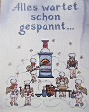 Stickvorlage "In der Weihnachtsbäckerei" Kreuzstich Studio Gebert Weihnachten