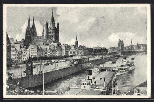Ansichtskarte köln rhein - ansichtskarte,