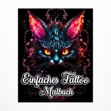 Einfaches Tattoo Malbuch