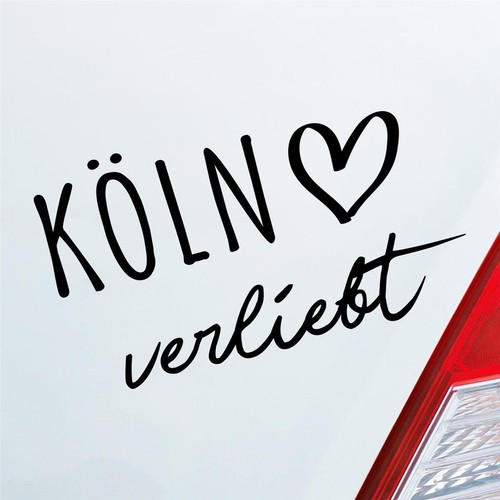 Auto aufkleber köln verliebt - auto,