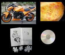 Airbrush Schablonen Schädel /