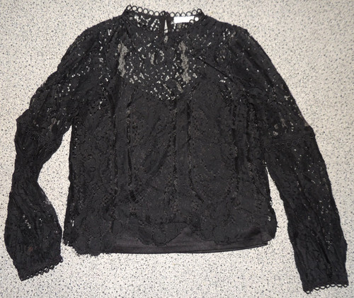Damen spitzenshirt langarm - damen,