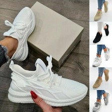 Damen Schuhe Sneaker Weiss Schwarz Low Turn Sportschuhe Ballerina Freizeitschuhe