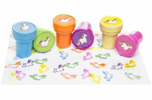 Einhorn stempel farbig - stempel,