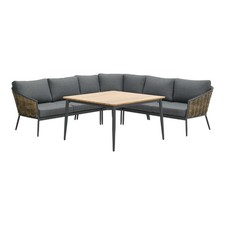 Gartenmöbel Lounge Sitzgruppe BALI Aluminium & Geflecht, verschied. Ausführungen