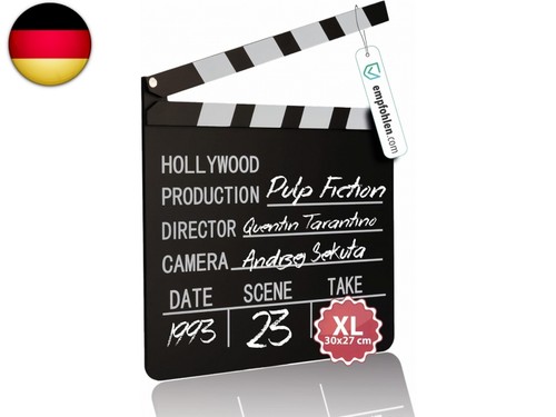 Pixly filmklappe aus holz - filmklappe,