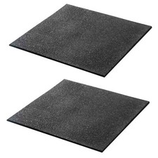 2er Set Waschmaschinenunterlage 60x60x1cm | Gummimatte Vibrationsdämpfer