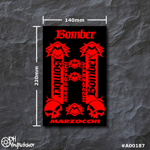 Marzocchi sticker rot - sticker,