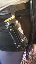 Leder Bier Dosenhalter Cowboy