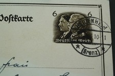 Alte Postkarte 1933 - Propaganda Brandenburger Tor, Hindenburg-Hitler Marke, Ste