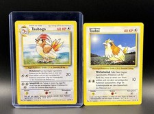Pokémon Karte Tauboga Rare Taubsi Basis Set Vogel Spiegel Trick 1999 Deutsch TCG