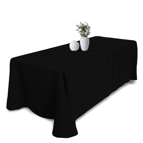 Schwarze tischdecke 152x260 - tischdecke,