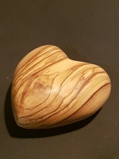Handschmeichler - Olivenholz Herz BIG - ca. 7 cm aus Bethlehem - tolles Geschenk