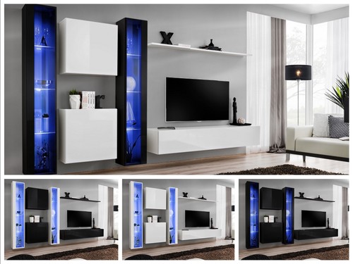 Anbauwand wohnwand wohnzimmer - anbauwand,