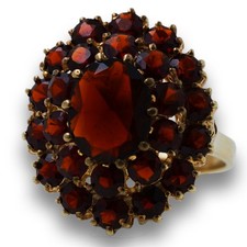 Ring Granat 333 Gold 8 Kt Gelbgold Edelstein Wert 600,-