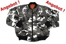 US Bomberjacke, Fliegerjacke, MA1 Jacke metro, urban, Schneetarn