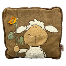 Nici Kissen Schaf Jolly Mäh Sonnenblume Plüsch Stofftier 28x24cm Braun Quadrat