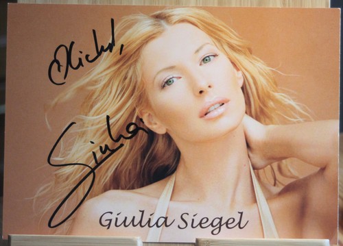 Giulia siegel orig autogramm - siegel,