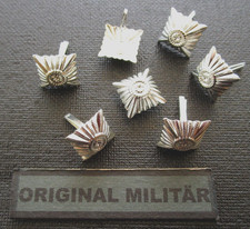 6x Bundeswehr Dienstgrad Stern SILBER 17mm Rangabzeichen Schulterklappen Offz #2