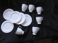 6 Tassen u. 6 Untertassen Espresso oder Mokka Hutschenreuther Arabesque