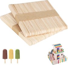 100 Stück Eisstiele Holz