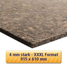 Tepcor® XXXL Pinnwand Korkplatte 91x61 cm - 4 mm stark | zum Basteln uvm.