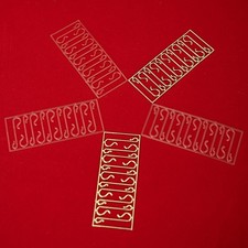 Transparente und goldene