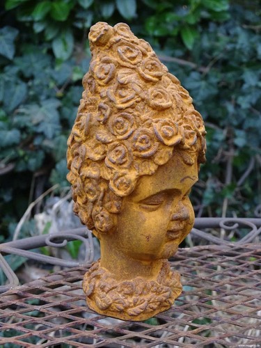 Gusseisenfigur elfe blumenkind - elfe,