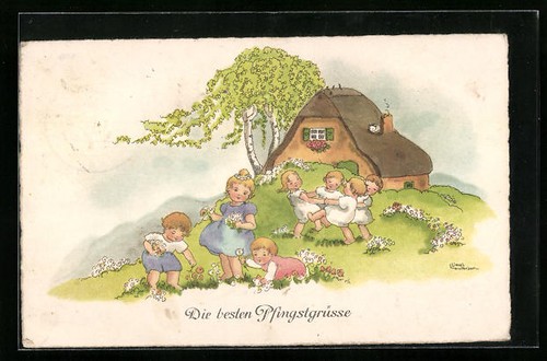 Künstler liesel - künstler-ak,