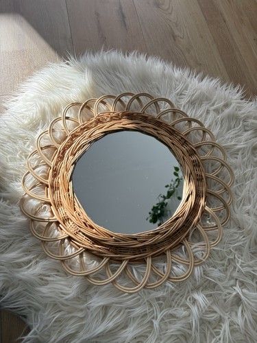 Boho spiegel geflochten rund - boho,