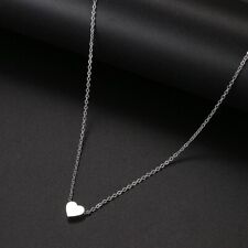 Halskette Silber Damen Kette Herz Edelstahl Anhänger Frau Mode Schmuck Geschenk