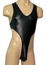 Stretch Lederlook Herren Body