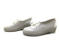 MEISI Damen Halbschuhe Gr. 37,5 (UK4.5) Schnürschuhe Freizeitschuhe Komfort Grau