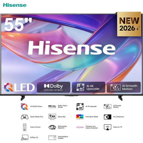 Hisense zoll qled 4k - zoll, hi-qled