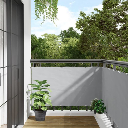 Balkon sichtschutz grau 400x75 - balkon,