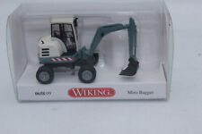 Wiking 065809 Mini Bagger Mobilbagger alpenblau 1:87 NEU OVP H0