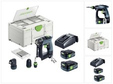 Festool CXS 12 2,5-Set Akku Bohrschrauber 12 V 30 Nm 576865 + 2x 2,5 Ah + Lader