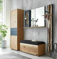 Garderobe Hartmann RUNA V 104 Kerneiche natur massiv gebürstet + Beleuchtung NEU