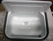 Waschbecken B-Ware für draußen, Garten, Keller, Waschküche, weiß Ausgussbecken 