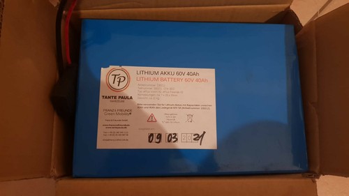 Lithium akku 60v 40ah tante - lithium,