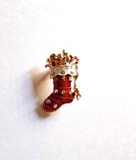 Stiefel Brosche/ Weihnachts